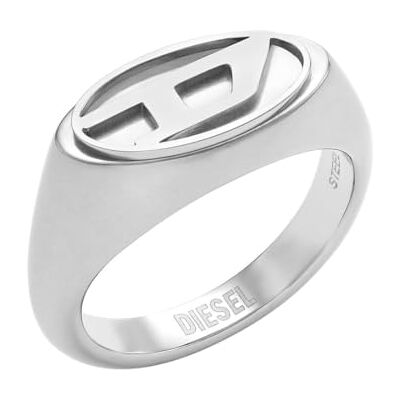 Diesel Ring di signet da uomo in acciaio inossidabile, - Publicité Diesel Ring di signet da uomo in acciaio inossidabile, - Publicité