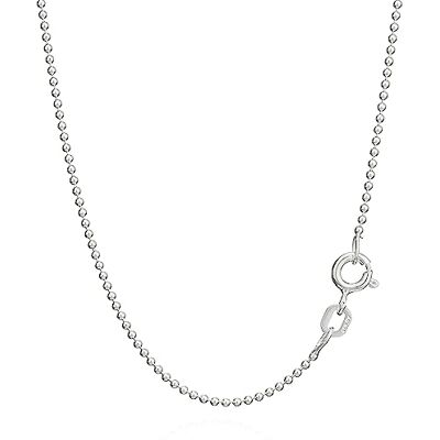 NKlaus 925 Boule en argent sterling pour pendentif chaîne en argent 60cm 1,20mm 2,8gr - Publicité NKlaus 925 Boule en argent sterling pour pendentif chaîne en argent 60cm 1,20mm 2,8gr - Publicité