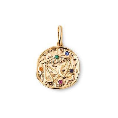 SINGULARU Charm Organic Colors Zodiaque. Pendentif en laiton avec finition plaqué or 18 kt. Combinable avec collier. Bijoux pour femme. Balance - Publicité SINGULARU Charm Organic Colors Zodiaque. Pendentif en laiton avec finition plaqué or 18 kt. Combinable avec collier. Bijoux pour femme. Balance - Publicité