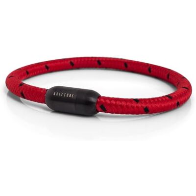 Akitsune Silvus Bracelet en Nylon 5mm d'paisseur Bracelet en Acier Inoxydable pour Femmes Hommes Fermeture magntique Noir Mat Rouge- Noir 19,5cm - Publicité Akitsune Silvus Bracelet en Nylon 5mm d'paisseur Bracelet en Acier Inoxydable pour Femmes Hommes Fermeture magntique Noir Mat Rouge- Noir 19,5cm - Publicité