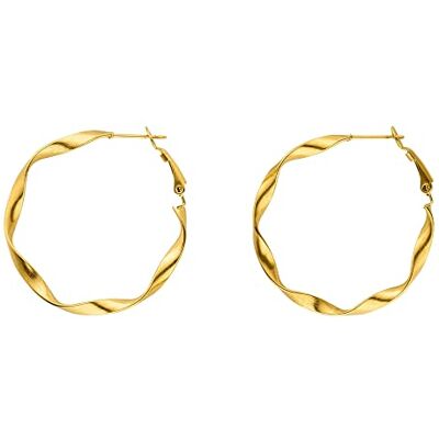 PURELEI Ke Kai Boucles d'oreilles (or, argent, or rose) Boucles d'oreilles imperméables pour femme Boucles d'oreilles créoles torsadées en acier inoxydable Cadeau pour femme 42 mm de diamètre - Publicité PURELEI Ke Kai Boucles d'oreilles (or, argent, or rose) Boucles d'oreilles imperméables pour femme Boucles d'oreilles créoles torsadées en acier inoxydable Cadeau pour femme 42 mm de diamètre - Publicité
