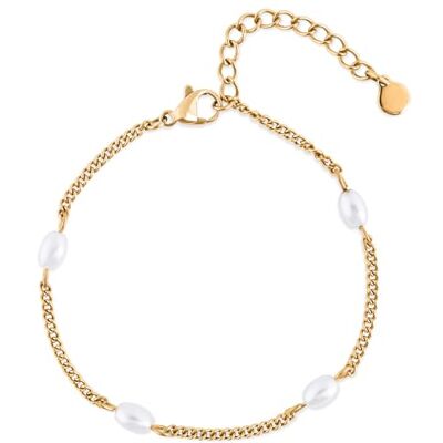 Akitsune Bracelet pour femme Élégant bracelet en acier inoxydable 316L pour femme Étanche et hypoallergénique Bracelet fin de 15 cm de long + rallonge de 3 cm, acier inoxydable - Publicité Akitsune Bracelet pour femme Élégant bracelet en acier inoxydable 316L pour femme Étanche et hypoallergénique Bracelet fin de 15 cm de long + rallonge de 3 cm, acier inoxydable - Publicité