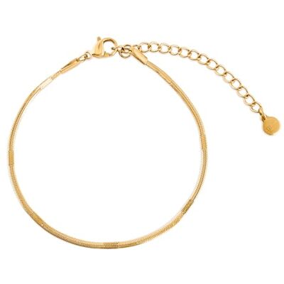 Akitsune Bracelet pour femme Élégant bracelet en acier inoxydable 316L pour femme Étanche et hypoallergénique Bracelet fin de 15 cm de long + rallonge de 3 cm, acier inoxydable - Publicité Akitsune Bracelet pour femme Élégant bracelet en acier inoxydable 316L pour femme Étanche et hypoallergénique Bracelet fin de 15 cm de long + rallonge de 3 cm, acier inoxydable - Publicité