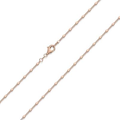 MATERIA by Matthias Wagner Collier délicat en or rose avec cubes en argent 925 pour femme #K12 - Publicité MATERIA by Matthias Wagner Collier délicat en or rose avec cubes en argent 925 pour femme #K12 - Publicité