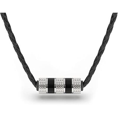 SERASAR Collier Homme Cuir Pendentif Argent Style Nordique Acier 316L 50cm - Publicité SERASAR Collier Homme Cuir Pendentif Argent Style Nordique Acier 316L 50cm - Publicité