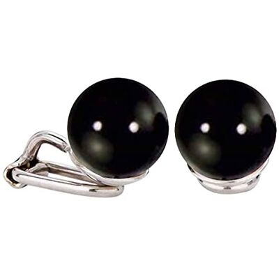 Traveller Boucles d'oreille clip Perle noire 10mm Plaquées au rhodium - Publicité Traveller Boucles d'oreille clip Perle noire 10mm Plaquées au rhodium - Publicité
