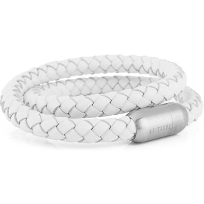 Akitsune Navis Cordage Bracelet en Cuir 8mm de Large Fermeture de Capsule magntique Double Enroul Femme Homme Maritime Argent Blanc 21,00 cm - Publicité Akitsune Navis Cordage Bracelet en Cuir 8mm de Large Fermeture de Capsule magntique Double Enroul Femme Homme Maritime Argent Blanc 21,00 cm - Publicité
