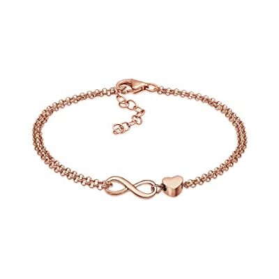 Elli Bracelet Femme Pendentif Coeur Infini Uni en Argent Sterling 925 - Publicité Elli Bracelet Femme Pendentif Coeur Infini Uni en Argent Sterling 925 - Publicité