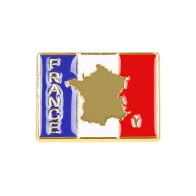 Clj Charles Le Jeune Pin's Drapeau Français Avec Carte De France Dorée Drapeaux qualité de finition Epingle Broche Badge FRANCE PATRIOTE - Publicité Clj Charles Le Jeune Pin's Drapeau Français Avec Carte De France Dorée Drapeaux qualité de finition Epingle Broche Badge FRANCE PATRIOTE - Publicité