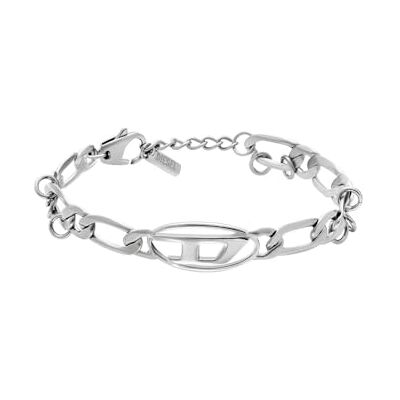 Diesel Bracelet homme en acier inoxydable avec fermoir mousqueton - Publicité Diesel Bracelet homme en acier inoxydable avec fermoir mousqueton - Publicité