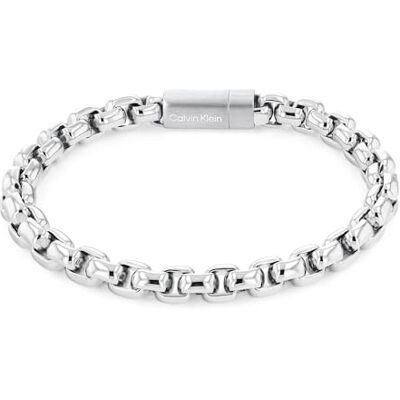 Calvin Klein Bracelet en Chaîne pour Homme Collection ICONIC ID en Acier Inoxidable - Publicité Calvin Klein Bracelet en Chaîne pour Homme Collection ICONIC ID en Acier Inoxidable - Publicité