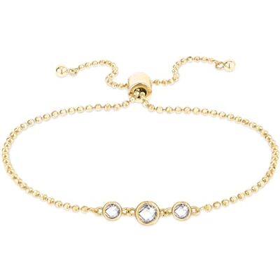 Tamaris Bracelet en argent 925 plaqué or, 22 cm, Argent, Oxyde de zirconium - Publicité Tamaris Bracelet en argent 925 plaqué or, 22 cm, Argent, Oxyde de zirconium - Publicité