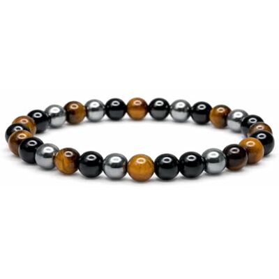 Felicidade Bracelet 3 Pierres Naturelles – Œil de Tigre, Hématite & Onyx – Perles 6mm Bijou Homme Femme Unisexe Protection, Énergie & Lithothérapie Cadeau Anniversaire Élégant & Symbolique - Publicité Felicidade Bracelet 3 Pierres Naturelles – Œil de Tigre, Hématite & Onyx – Perles 6mm Bijou Homme Femme Unisexe Protection, Énergie & Lithothérapie Cadeau Anniversaire Élégant & Symbolique - Publicité