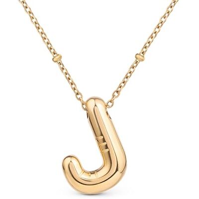Amberta Collier de Lettres à Bulles en Or pour Femme et Adolescentes Pendentif Initiale en Acier Inoxydable Plaqué Or 18 Carats Bubble Balloon Lettre Épaisse Chaîne Personnalisée Prénom: J - Publicité Amberta Collier de Lettres à Bulles en Or pour Femme et Adolescentes Pendentif Initiale en Acier Inoxydable Plaqué Or 18 Carats Bubble Balloon Lettre Épaisse Chaîne Personnalisée Prénom: J - Publicité