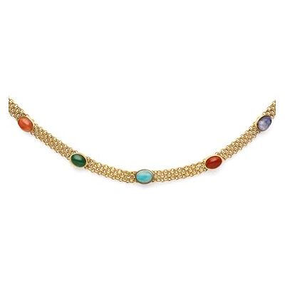 SINGULARU Collier Tape Stones Acier Plaqué Or Bijoux pour femmes - Publicité SINGULARU Collier Tape Stones Acier Plaqué Or Bijoux pour femmes - Publicité