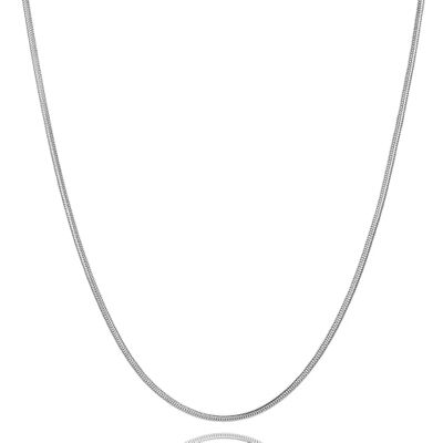MIORE Collier Femme, Chaîne Minimaliste, Argent Sterling 925, Collier Femme Argent, Chaine Serpent, Longueur 45 cm, Bijoux Femme Argent, Fabriqué en Italie, Avec Boite a Bijoux - Publicité MIORE Collier Femme, Chaîne Minimaliste, Argent Sterling 925, Collier Femme Argent, Chaine Serpent, Longueur 45 cm, Bijoux Femme Argent, Fabriqué en Italie, Avec Boite a Bijoux - Publicité
