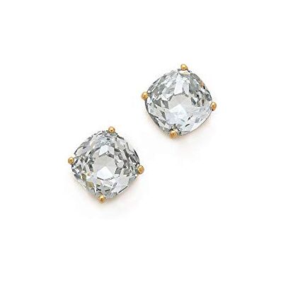 Kate Spade New York Small Square Studs, Clear - Publicité Kate Spade New York Small Square Studs, Clear - Publicité