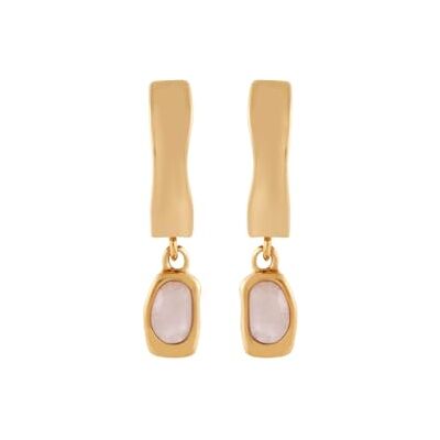 Skagen boucles d'oreilles en acier inoxydable ou semi-précieux avec fermoir à anneaux pour femmes - Publicité Skagen boucles d'oreilles en acier inoxydable ou semi-précieux avec fermoir à anneaux pour femmes - Publicité