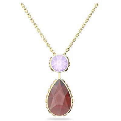 Swarovski Collier Orbita, cristaux en forme de goutte, placage de ton or, multicolore - Publicité Swarovski Collier Orbita, cristaux en forme de goutte, placage de ton or, multicolore - Publicité