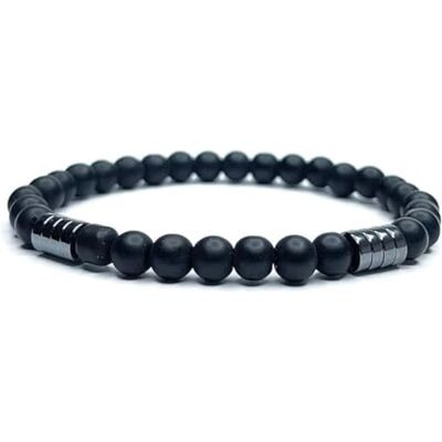 Felicidade Bracelet Homme Obsidienne Noire & Hématite – Perles Naturelles 6mm – Énergie & Protection – Bijou Élégant – Lithothérapie – Cadeau Symbolique – Fabriqué en France – Bracelet Élastique - Publicité Felicidade Bracelet Homme Obsidienne Noire & Hématite – Perles Naturelles 6mm – Énergie & Protection – Bijou Élégant – Lithothérapie – Cadeau Symbolique – Fabriqué en France – Bracelet Élastique - Publicité