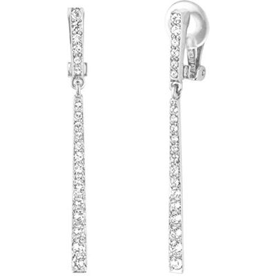Traveller Boucles d'oreilles à clip avec pierres de cristal suspendues, Métal, Cristal - Publicité Traveller Boucles d'oreilles à clip avec pierres de cristal suspendues, Métal, Cristal - Publicité