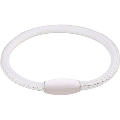 DonDon Bracelet Homme en Cuir Noir-Blanc Acier Inoxydable Disponible dans Styles differents - Publicité DonDon Bracelet Homme en Cuir Noir-Blanc Acier Inoxydable Disponible dans Styles differents - Publicité