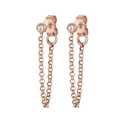 Elli Boucles d'Oreilles Femme Chaînes Tendance Filigrane avec Cristaux en Argent Sterling 925 - Publicité Elli Boucles d'Oreilles Femme Chaînes Tendance Filigrane avec Cristaux en Argent Sterling 925 - Publicité