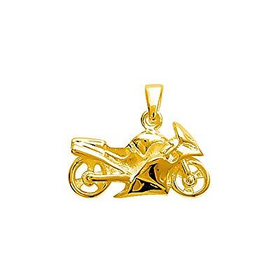NKlaus Massif Biker Moto Pendentif Chaîne Doré à l'Or Fidèle 25x14mm Hommes - Publicité NKlaus Massif Biker Moto Pendentif Chaîne Doré à l'Or Fidèle 25x14mm Hommes - Publicité