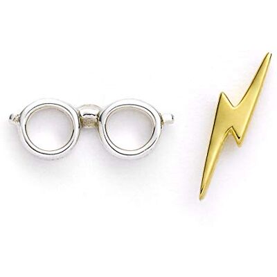 Carat Harry Potter Eclair & Lunettes Boucle d'oreilles Argent Massif - Publicité Carat Harry Potter Eclair & Lunettes Boucle d'oreilles Argent Massif - Publicité