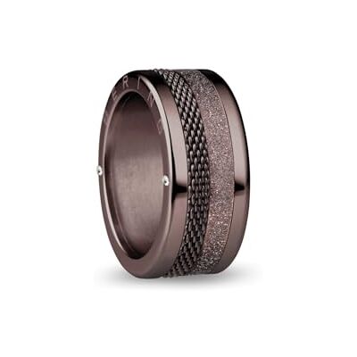 BERING Arctic Symphony Bague Pour Femme En Acier Inoxydable Marron Brillant - Publicité BERING Arctic Symphony Bague Pour Femme En Acier Inoxydable Marron Brillant - Publicité