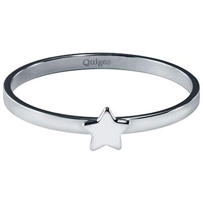 Quiges Acier Inoxydable Étoile Bague Intérieur 2mm Hauteur pour Collection d'Anneaux Empilables - Publicité Quiges Acier Inoxydable Étoile Bague Intérieur 2mm Hauteur pour Collection d'Anneaux Empilables - Publicité