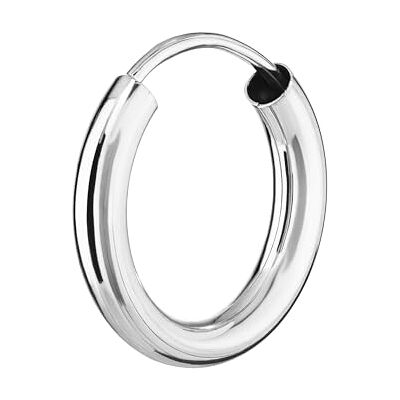 NKlaus Simple Argent massif 925 Créole 15mm 2,5mm d'épaisseur Boucles d'oreilles rondes - Publicité NKlaus Simple Argent massif 925 Créole 15mm 2,5mm d'épaisseur Boucles d'oreilles rondes - Publicité
