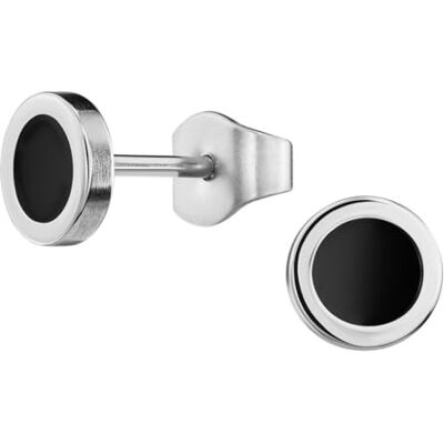 Traveller Boucles d'oreilles pour homme en acier inoxydable Noir Fabriqué en Allemagne, 6 mm, Acier inoxydable - Publicité Traveller Boucles d'oreilles pour homme en acier inoxydable Noir Fabriqué en Allemagne, 6 mm, Acier inoxydable - Publicité