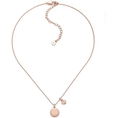 Emporio Armani Collier pour femmes en laiton avec fermoir mousqueton en ton or rose - Publicité Emporio Armani Collier pour femmes en laiton avec fermoir mousqueton en ton or rose - Publicité