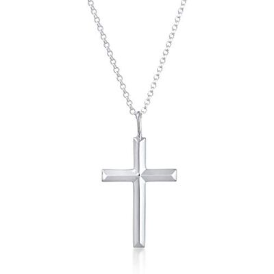 Kuzzoi Collier pour homme exclusif poli brillant avec pendentif en forme de croix (30 mm), style basique, chaîne massive pour homme et ami avec croix religieuse en argent sterling 925, longueur 60 cm. Publicité Kuzzoi Collier pour homme exclusif poli brillant avec pendentif en forme de croix (30 mm), style basique, chaîne massive pour homme et ami avec croix religieuse en argent sterling 925, longueur 60 cm. Publicité
