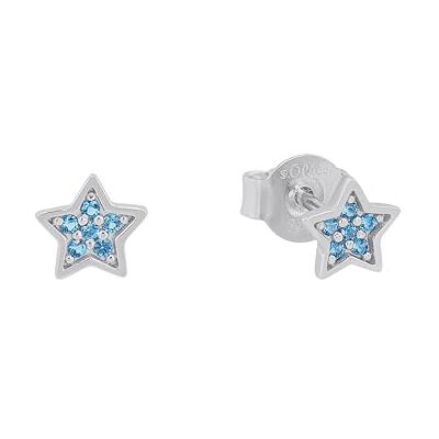 s.Oliver Boucles d'oreilles à tige en argent sterling 925 pour filles, avec pierres précieuses, étoile, livrées dans un coffret cadeau - Publicité s.Oliver Boucles d'oreilles à tige en argent sterling 925 pour filles, avec pierres précieuses, étoile, livrées dans un coffret cadeau - Publicité