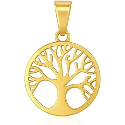 Felicidade Pendentif Arbre de Vie en Acier Inoxydable Doré – Symbole Spirituel de Force, Croissance & Harmonie – Bijou Authentique & Élégant – Accessoire Femme & Homme – Idée Cadeau Symbolique - Publicité Felicidade Pendentif Arbre de Vie en Acier Inoxydable Doré – Symbole Spirituel de Force, Croissance & Harmonie – Bijou Authentique & Élégant – Accessoire Femme & Homme – Idée Cadeau Symbolique - Publicité