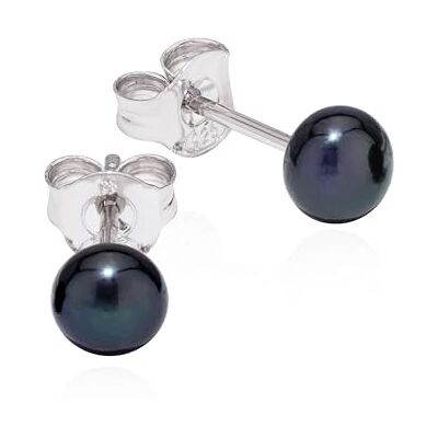 NKlaus Paire de clous d'oreilles Perle de Péacock 925 Argent Tahiti couleur Perle de culture 4mm Boucles d'oreilles - Publicité NKlaus Paire de clous d'oreilles Perle de Péacock 925 Argent Tahiti couleur Perle de culture 4mm Boucles d'oreilles - Publicité