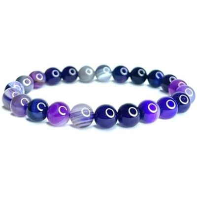 Felicidade Bracelet en Agate Violette – Pierre Naturelle 8MM – Bijou Énergétique Unisexe Élégant – Énergie Positive, Méditation & Bien-Être – Cadeau Unique pour Femme & Homme, Anniversaire - Publicité Felicidade Bracelet en Agate Violette – Pierre Naturelle 8MM – Bijou Énergétique Unisexe Élégant – Énergie Positive, Méditation & Bien-Être – Cadeau Unique pour Femme & Homme, Anniversaire - Publicité