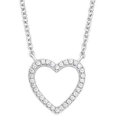 s.Oliver Collier avec pendentif en argent 925 Sterling pour femmes, avec zirconium synth., 40+5 cm, argent, cœur, Livré en boîte cadeau de bijoux - Publicité s.Oliver Collier avec pendentif en argent 925 Sterling pour femmes, avec zirconium synth., 40+5 cm, argent, cœur, Livré en boîte cadeau de bijoux - Publicité