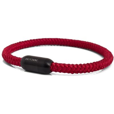 Akitsune Silvus Bracelet en Nylon 5mm d'paisseur Bracelets en Acier Inoxydable pour Femmes Hommes Fermeture magntique Noir Mat Bordeaux 17,5cm - Publicité Akitsune Silvus Bracelet en Nylon 5mm d'paisseur Bracelets en Acier Inoxydable pour Femmes Hommes Fermeture magntique Noir Mat Bordeaux 17,5cm - Publicité