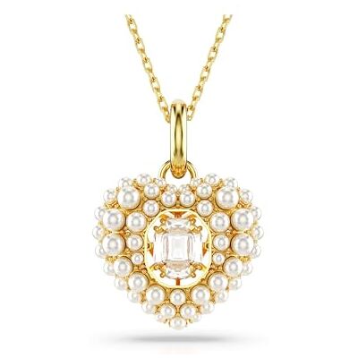 Swarovski Pendentif Hyperbola, Cœur, Blanc, Placage de ton or - Publicité Swarovski Pendentif Hyperbola, Cœur, Blanc, Placage de ton or - Publicité