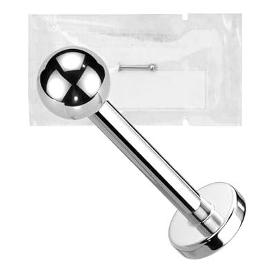 WARRIOR Piercing STÉRILE Labret pour Lèvre Tragus Helix Cartilage Clou d'Oreille en Acier Chirurgical 316L 16G(1,2mm) Boule de 3mm Bijoux de Piercing Corporel (12) - Publicité WARRIOR Piercing STÉRILE Labret pour Lèvre Tragus Helix Cartilage Clou d'Oreille en Acier Chirurgical 316L 16G(1,2mm) Boule de 3mm Bijoux de Piercing Corporel (12) - Publicité