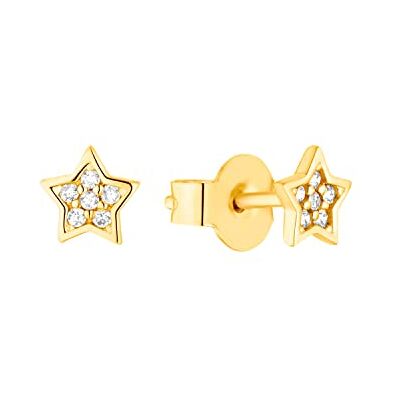 s.Oliver Boucles d'oreilles à tige en argent sterling 925 pour filles, avec pierres précieuses, étoile, livrées dans un coffret cadeau - Publicité s.Oliver Boucles d'oreilles à tige en argent sterling 925 pour filles, avec pierres précieuses, étoile, livrées dans un coffret cadeau - Publicité