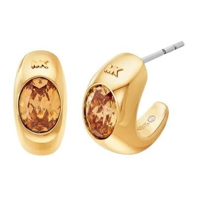 Michael Kors Boucles d’oreilles pour femme en métal doré en laiton avec fermoir à tige sécurisé - Publicité Michael Kors Boucles d’oreilles pour femme en métal doré en laiton avec fermoir à tige sécurisé - Publicité