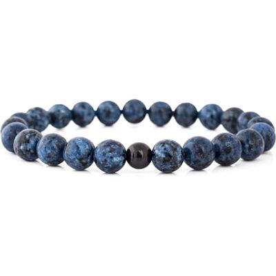 Akitsune Globae Bracelet de Perles Bijoux de Bras Femme Homme Beads Marbre Bleu 18cm - Publicité Akitsune Globae Bracelet de Perles Bijoux de Bras Femme Homme Beads Marbre Bleu 18cm - Publicité