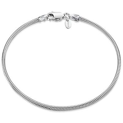 Amberta® Bijoux Bracelet Chaîne Argent 925/1000 Maille Serpent Largeur 1.9 mm Longueur 18 19 20 cm (19cm) - Publicité Amberta® Bijoux Bracelet Chaîne Argent 925/1000 Maille Serpent Largeur 1.9 mm Longueur 18 19 20 cm (19cm) - Publicité