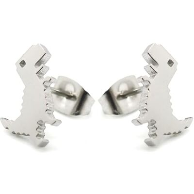 BlackAmazement Lot de 2 boucles d'oreilles en acier inoxydable 316L Tyrannosaurus T-Rex Dinosaure Rétro Pixel Jeu d'ordinateur Rose Or Argent Noir Femme - Publicité BlackAmazement Lot de 2 boucles d'oreilles en acier inoxydable 316L Tyrannosaurus T-Rex Dinosaure Rétro Pixel Jeu d'ordinateur Rose Or Argent Noir Femme - Publicité