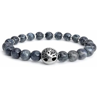 Felicidade Bracelet en Labradorite Foncée Naturelle 8mm avec Arbre de Vie – Bijou en Pierre Naturelle à la mode – Lithothérapie, Méditation & Cadeau Bien-Être – Cadeau Bijou unisexe - Publicité Felicidade Bracelet en Labradorite Foncée Naturelle 8mm avec Arbre de Vie – Bijou en Pierre Naturelle à la mode – Lithothérapie, Méditation & Cadeau Bien-Être – Cadeau Bijou unisexe - Publicité