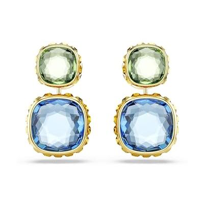 Swarovski Chroma Collection, Cushion cut, Multicolored, Gold-tone plated - Publicité Swarovski Chroma Collection, Cushion cut, Multicolored, Gold-tone plated - Publicité